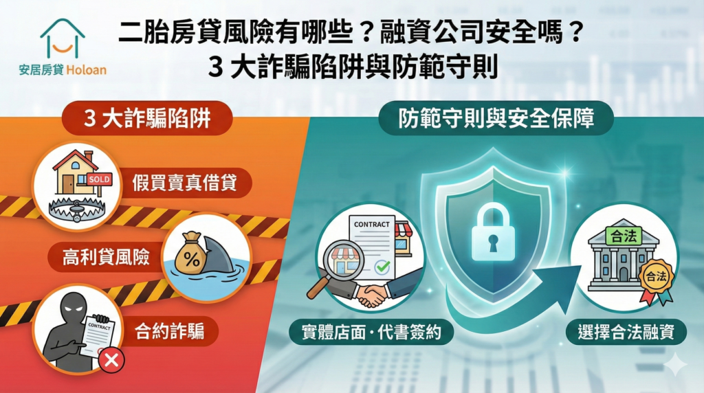 二胎房貸風險有哪些？民間借貸安全嗎？3 大詐騙陷阱與防範守則